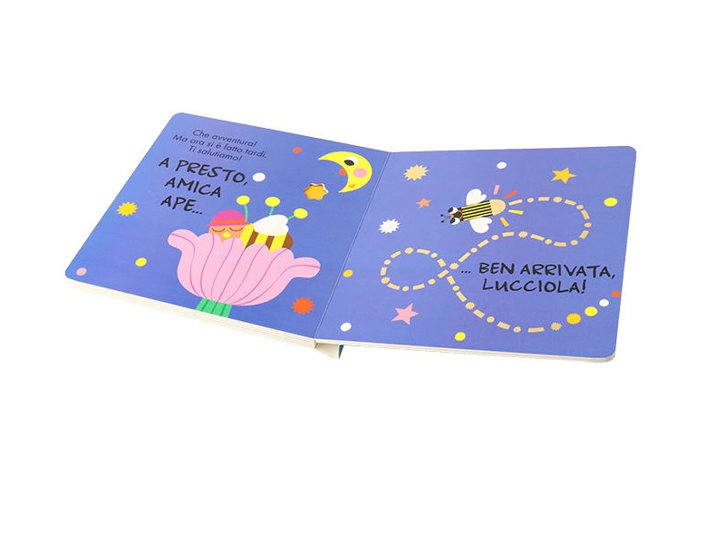 China Factory Hardcover Book Printing Services Children Interesting French Leaning Flap Board Book