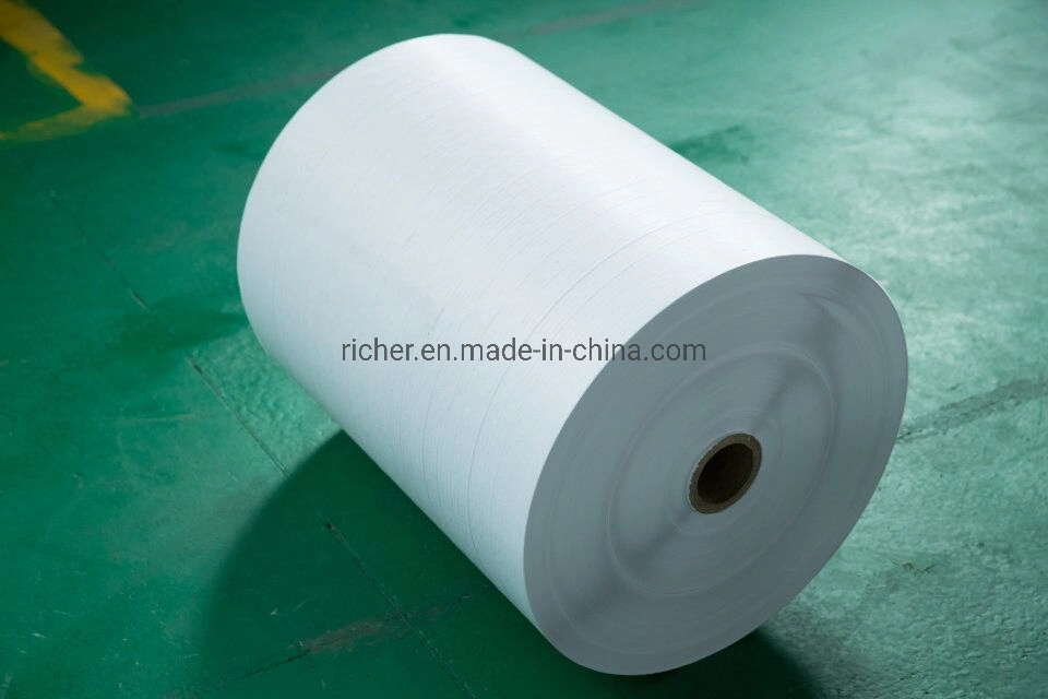 Custom Size Jumbo Roll White Color Woodfree Offset Printing Paper Wrapping Paper