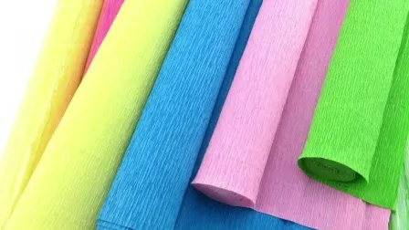 Papel crepom colorido para embrulho de flores