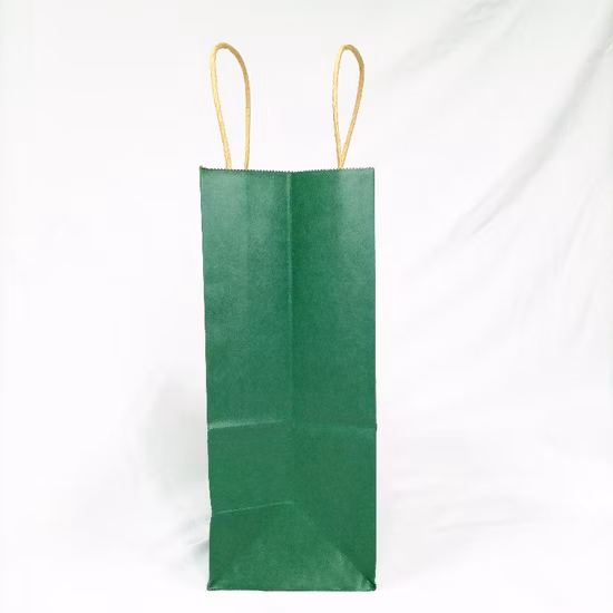 2021 Sacos de presente de papel Kraft marrom de Natal recém-projetados para festa/chá/sapatos/roupas/bolo