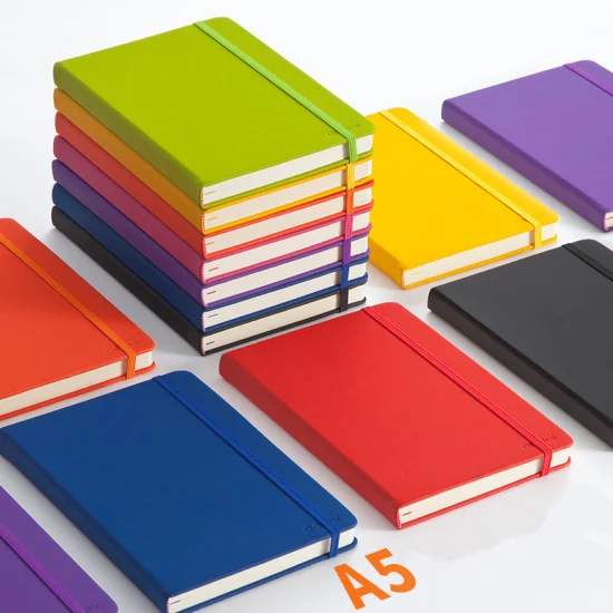 Notebook de couro PU com capa dura de alta qualidade personalizado