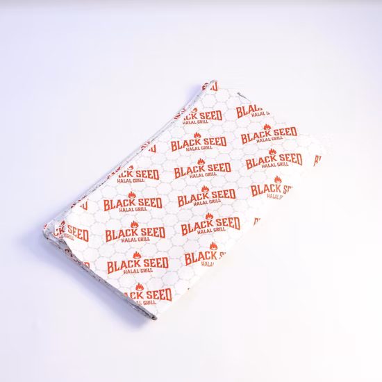 Papel impermeável branco de alta qualidade para fritar alimentos e embalagens de alimentos frescos