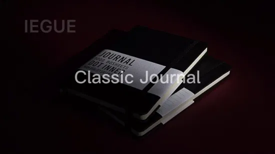 Caderno pontilhado de capa dura personalizado de couro PU impresso personalizado de luxo A5 com logotipo
